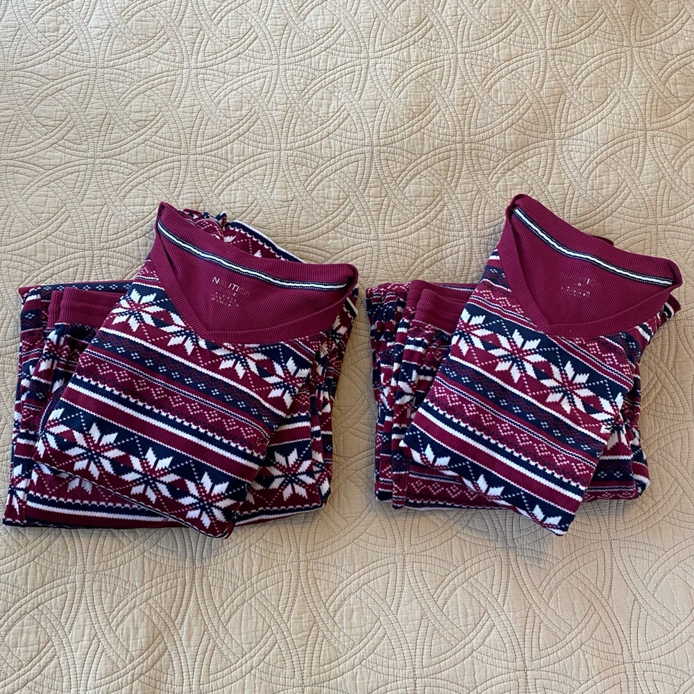 Matching Nautica 2-pc Fleece Pajamas - Size M & XXL